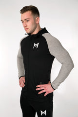 MFit Hoodie <br> Black/Grey - Muscle Fitness Factory